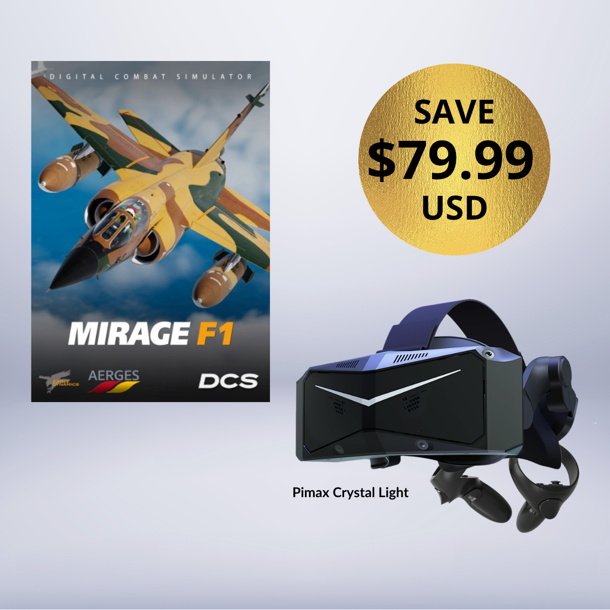 ชุด Pimax Crystal Light + อุปกรณ์เสริม Mirage F1 ฟรี