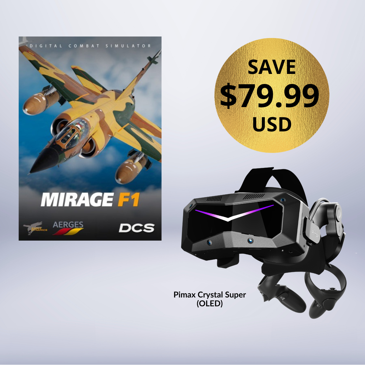 ชุด Pimax Crystal Super 8K Micro-OLED + อุปกรณ์เสริม Mirage F1 ฟรี