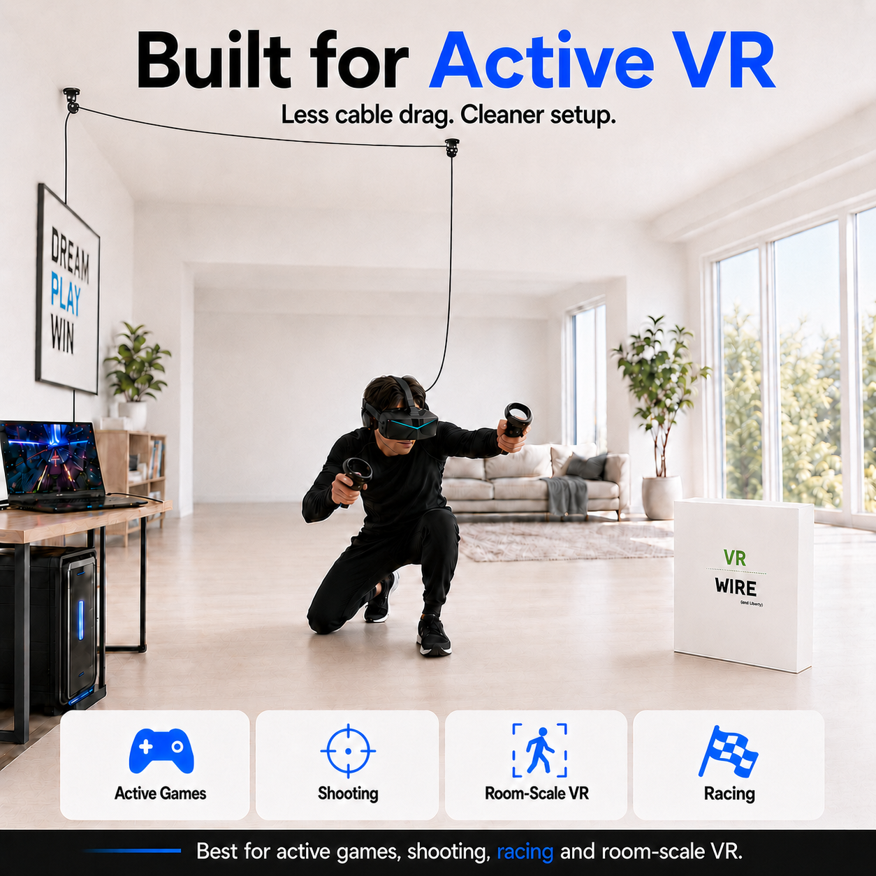 Pimax Crystal Super + Gratis VR-Kabelmanagement-Bundle 