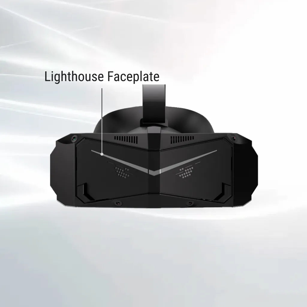Pimax Crystal Light, Headset mit Leuchtturm-Frontplatte